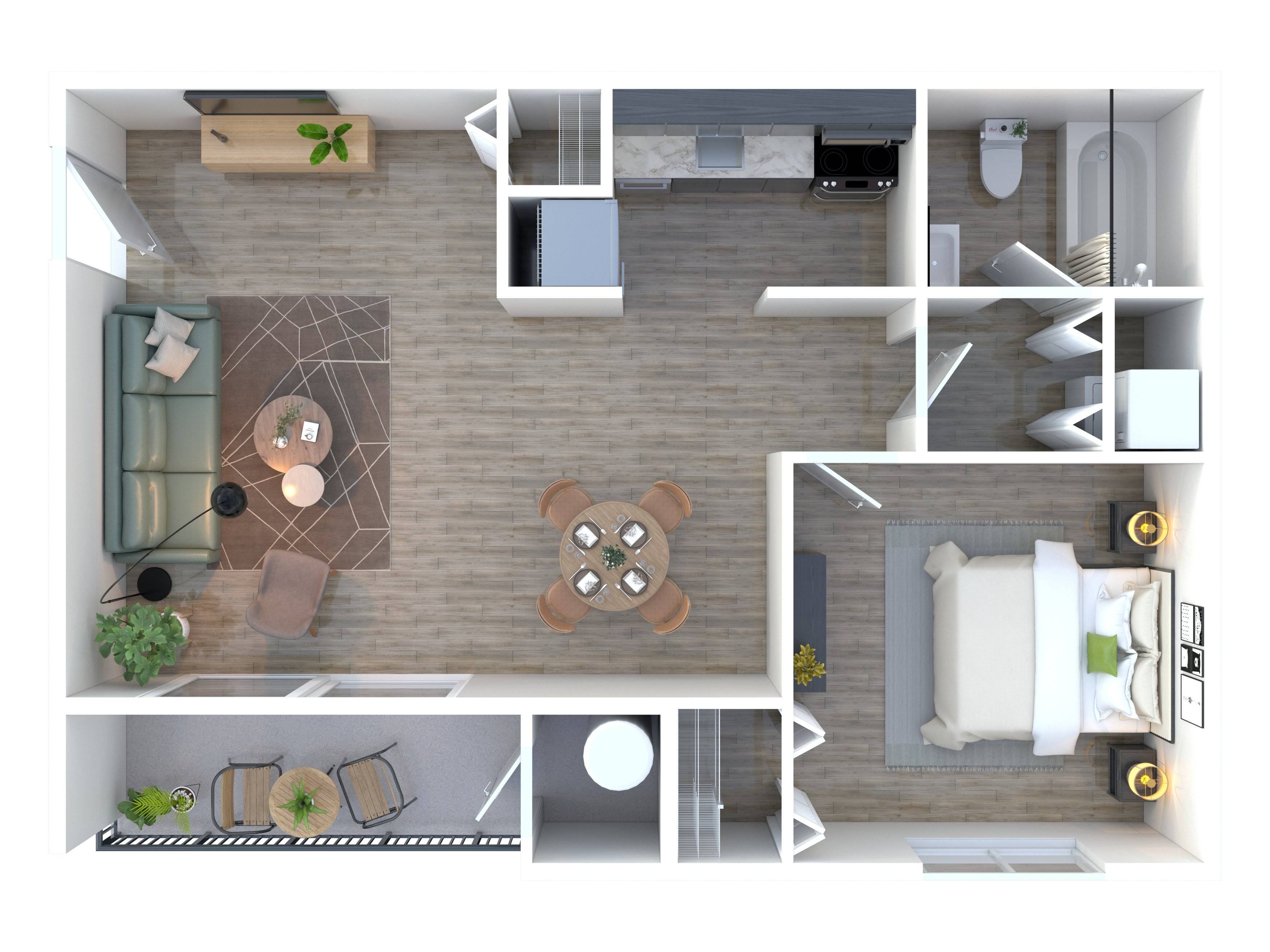 1BR - 1BTH Image